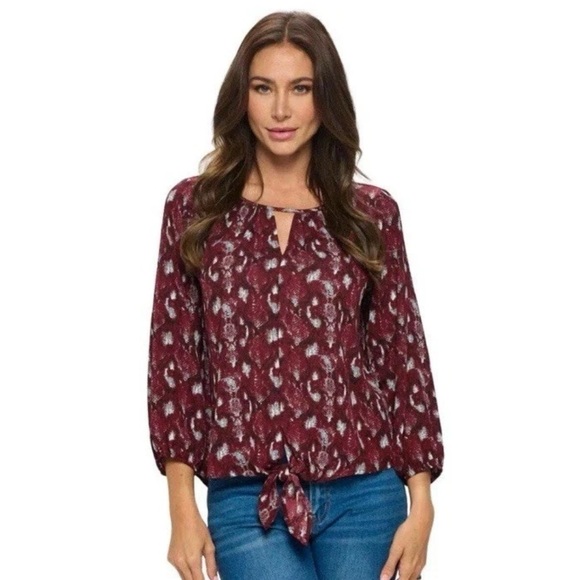 West K Blouse Purple Fall Look Size S NWT - Picture 1 of 9